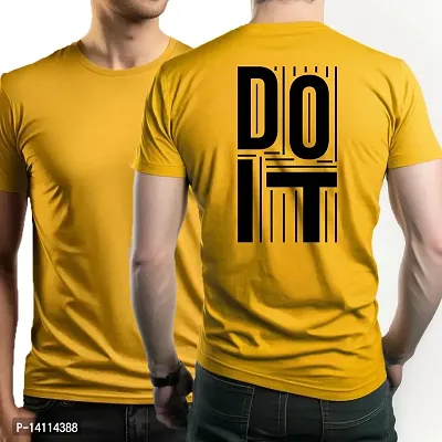 Stylish Motivational Quotes Printed Polyester Tshirt For Men