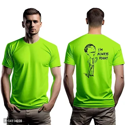 Stylish Motivational Quotes Printed Polyester Tshirt For Men