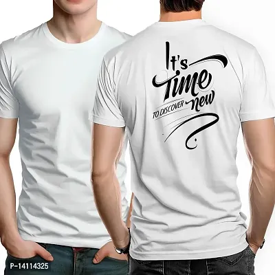 Stylish Motivational Quotes Printed Polyester Tshirt For Men