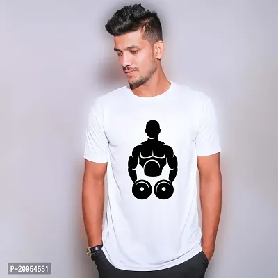 Stylish White T-Shirt For Men