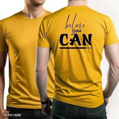 Stylish Motivational Quotes Printed Polyester Tshirt For Men-thumb0