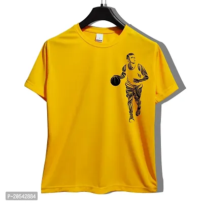 Reliable Polyester Printed Tshirt For Men