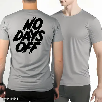 Stylish Motivational Quotes Printed Polyester Tshirt For Men