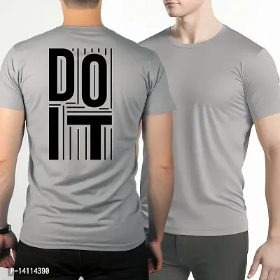 Stylish Motivational Quotes Printed Polyester Tshirt For Men