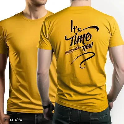 Stylish Motivational Quotes Printed Polyester Tshirt For Men-thumb0