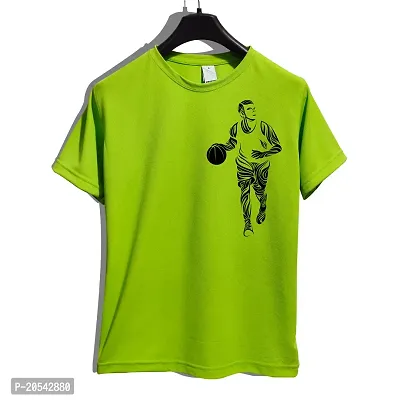 Reliable Polyester Printed Tshirt For Men