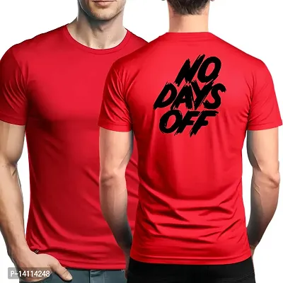 Stylish Motivational Quotes Printed Polyester Tshirt For Men