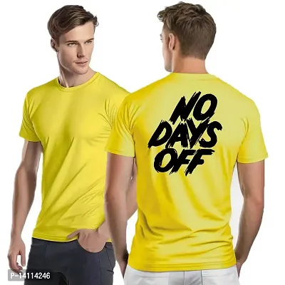 Stylish Motivational Quotes Printed Polyester Tshirt For Men