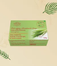 Unisex Handmade Daily Lemongrass Soap Natural Organic Paraben Free Detoxifying Bath And Handwash Bar-125 Grams-thumb1