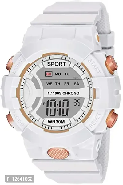 Sports Digital Watch for Girls, Multi Functional Silicon Strap Wrist Watch