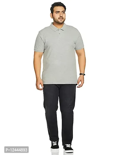 Stylish Cotton Solid Polo T-Shirt For Men-thumb0