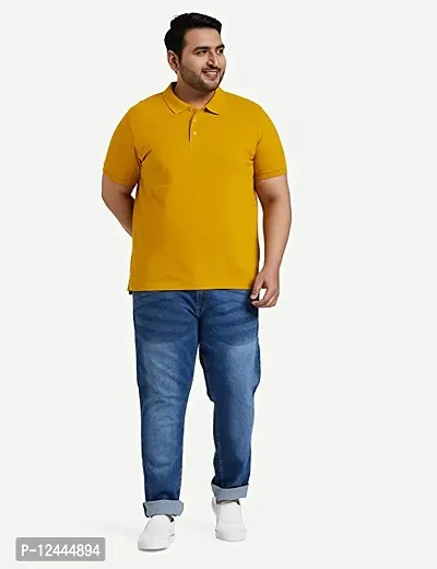 Stylish Cotton Solid Polo T-Shirt For Men