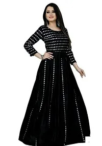 Stylish Rayon Embellished Ethnic Gown For Women-thumb1