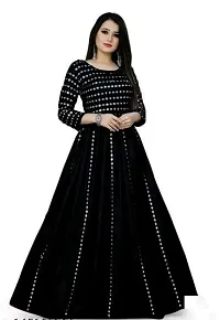 Stylish Rayon Embellished Ethnic Gown For Women-thumb2