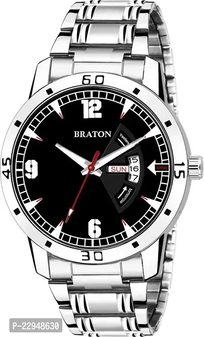 Stylish Silver Metal Watch For Men