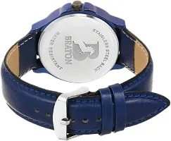 Stylish Blue Genuine Leather Watch For Men-thumb1