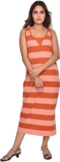 Rihani Fab Women Long Tank Tops Midi Maxi Dress Bodycon Sleeveless Dress for Women/Girls(Set of 2)-thumb3