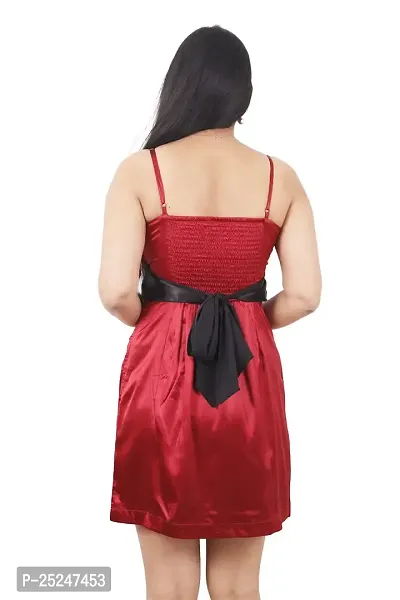 Rihani Fab Sleeveless Women's Midi Dress with Black Tie Belt Western for Girls-thumb4