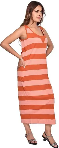 Rihani Fab Women Long Tank Tops Midi Maxi Dress Bodycon Sleeveless Dress for Women/Girls(Set of 2)-thumb4