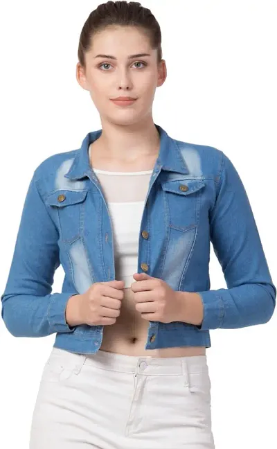 RIHANI FAB DARK DENIM JACKETS FOR WOMEN