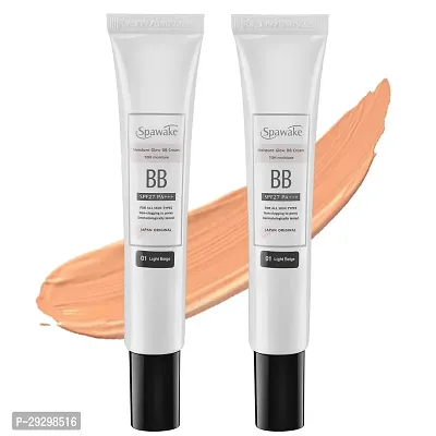 Spawake Moisture Glow Bb Natural Cream 01 Light Beige Spf27Pa+++ All Skin Types Pack Of 2 60G