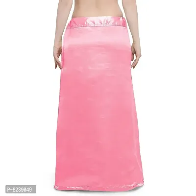 youth fashion Pure Satin Petticoat for Women Pink in Colour, Silk and Cotton Petticoat availble Also, availble,-thumb2