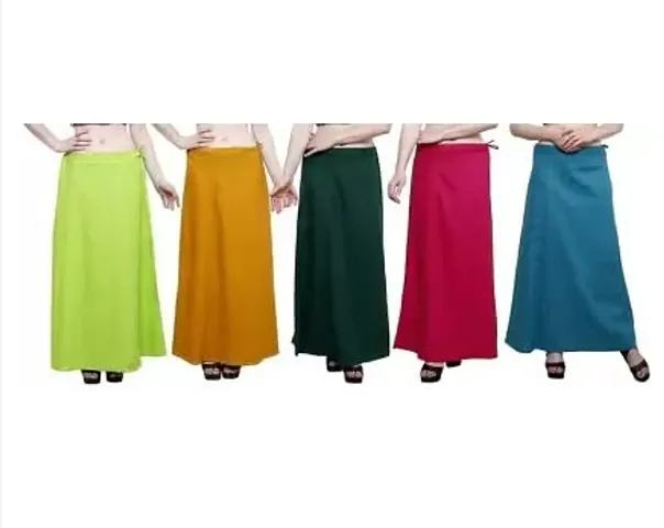 disson Women's Cotton Solid Best Readymade Inskirt Saree Petticoats