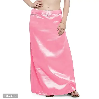 youth fashion Pure Satin Petticoat for Women Pink in Colour, Silk and Cotton Petticoat availble Also, availble,-thumb0