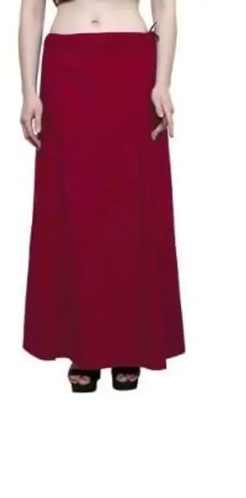 disson Women's Saree Cotton Readymade Petticoat (Free Size)