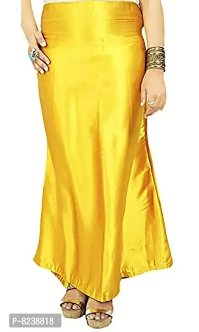 Buy disson Women's Satin Petticoat Saree Satin Underskirt Sari Satin Silk  Petticoat Yellow Online In India At Discounted Prices