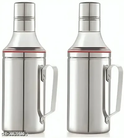 Stainless Steel Oil Dispenser 1litre Pack of 2-thumb0