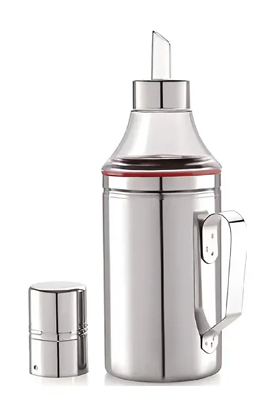 Coco Kitchen Stainless Steel Oil Dispenser with Handle ? 1000 Ml ? Silver