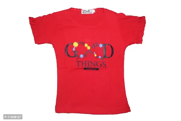 Classic Cotton Printed Tops for Kids Girls