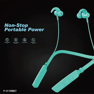 WeRock True Wireless B235 Blast Sound Quick Charge Bluetooth Neckband Super Sound W38 Bluetooth Headset (Green, In the Ear)-thumb2