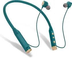 WeRock True Wireless B235 Blast Sound Quick Charge Bluetooth Neckband Super Sound W74 Bluetooth Headset (Green, In the Ear)-thumb1