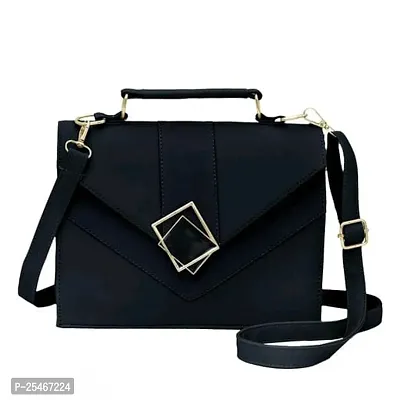 Pu Leather Trendy Cross Body Sling Bag/Handbag For Women-thumb0