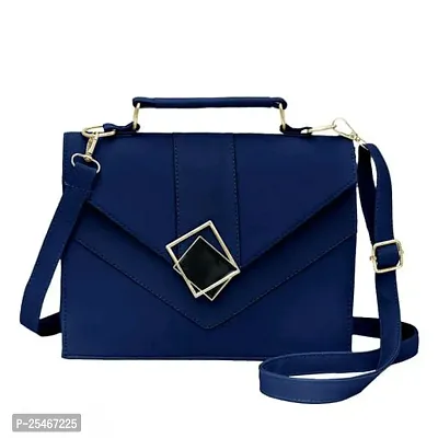 Pu Leather Trendy Cross Body Sling Bag/Handbag For Women-thumb0