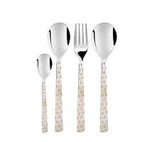 Troozy Premium Wave Complete Cutlery Set (Pack of 25) (6 Pieces Tea Spoon), (6 Master Spoon), (6 Pieces Master Fork), (6 Pieces Master Soup Spoon) With Stand-thumb2