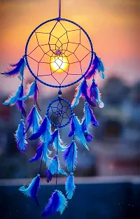 Dream Catcher | Multicolor Dream Catcher | Combo of Dream Catcher of 4| Home Decor | wall Decoration | size ( 6inche-1set) (3inch-3sets) Set of 4-thumb2