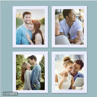 4 Individual White Couple Photo Frame/Wall Hanging for Home Deacute;cor - White size (8x10-4)-thumb0