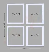 4 Individual White Couple Photo Frame/Wall Hanging for Home Deacute;cor - White size (8x10-4)-thumb1