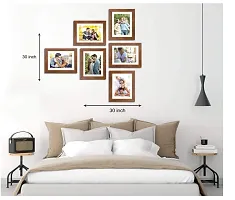 Brown Photo Frames for Wall Photo Set of 6 Pcs - Brown Size- , 8x10 -6-thumb1