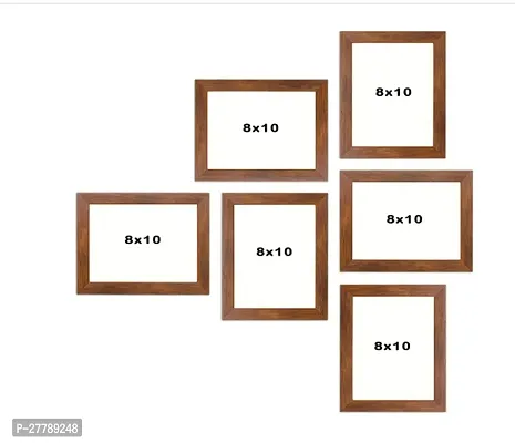 Brown Photo Frames for Wall Photo Set of 6 Pcs - Brown Size- , 8x10 -6-thumb3