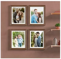 Brown Photo Frame for Wall Photo Frame Collage Set of 4 Pcs Picture Frame Set For Home  Wall Decoration, Color - Brown, Size- 8x12 -4-thumb1