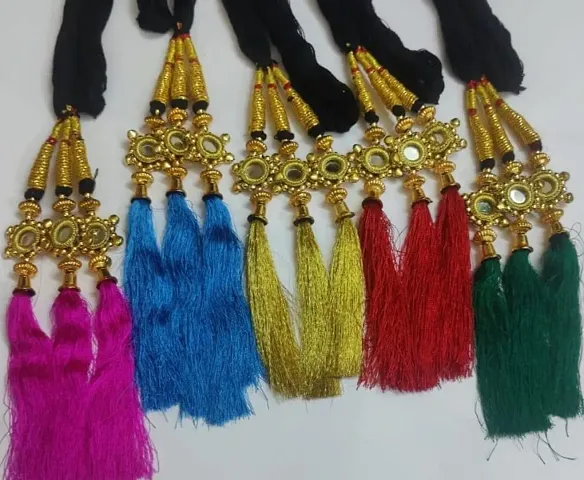 Beautiful Synthetic Panjabi Choti-Pack of 5