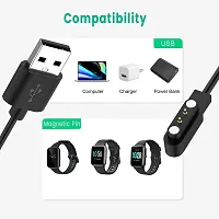 Noise_Pulse Go Buzz SmartWatch Charger 2 Pin USB Fast Charger Magnetic Charging Cable Adapter (Smart Watch Charger 2 pin)-thumb1