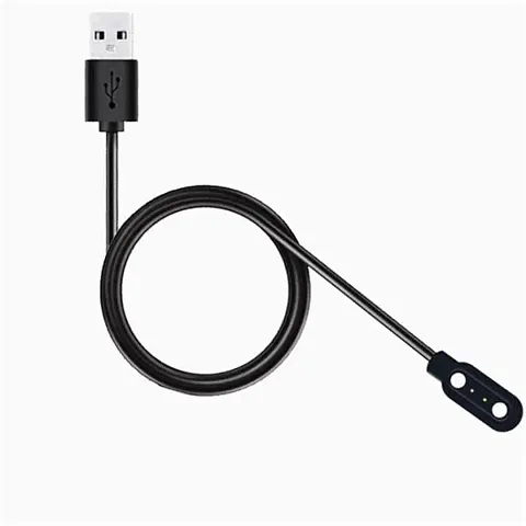 GO SHOPS USB 2 Pin Replacement Charging Cable 50cm for Smart Watch, Fitness Band Charging Cable for W26 W26+ W26m W55+ Colourfit Pro 3 & Support All 2 Pin Watch