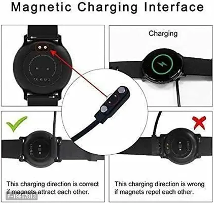 Fire_Bolt Ring 3 Smart Watch Charging Cable USB Fast Charger Magnetic Charging Cable Adapter (Smart Watch Charger 2 pin)-thumb2