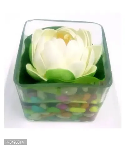 Artificial Floating Flower with Pot Set of 1 PCS