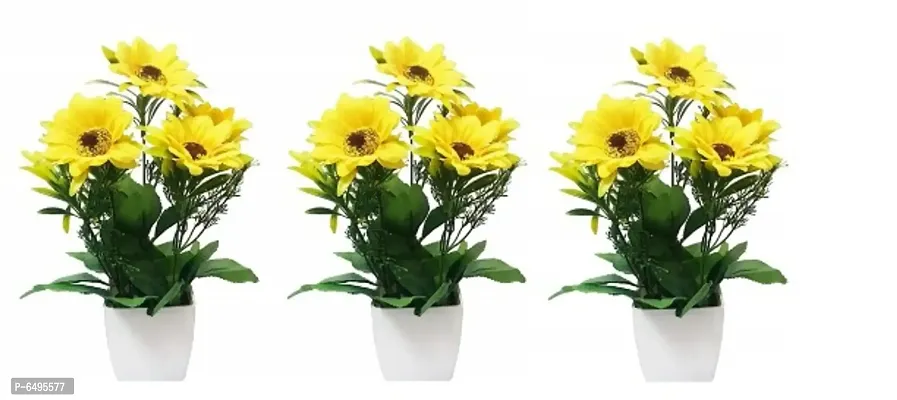 Artificial Sun Flower Set of 3 PCS-thumb0